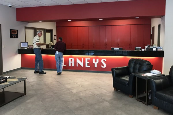 Laneys Collision Center friendly reception
